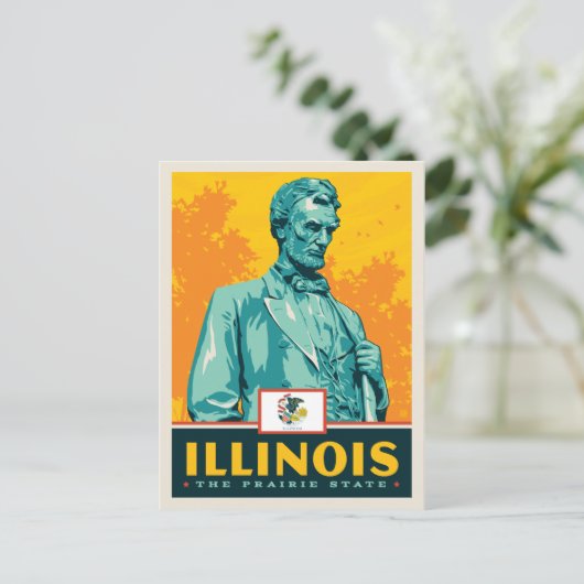 State Pride | Illinois Briefkaart (Staand voorkant)