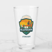 State Pride | Illinois Glas (Achterkant)