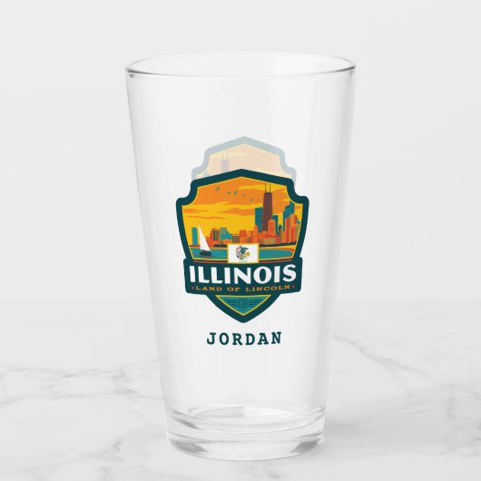 State Pride | Illinois Glas (Voorkant)