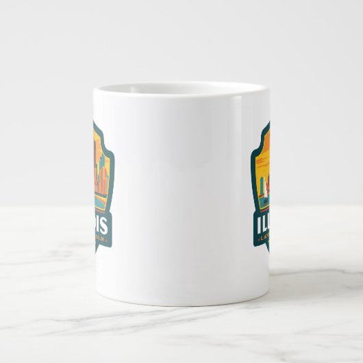 State Pride | Illinois Grote Koffiekop (Voorkant)