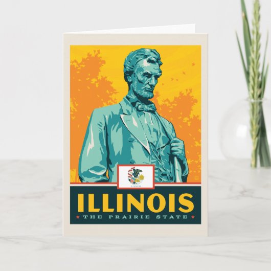 State Pride | Illinois Kaart (Voorkant)