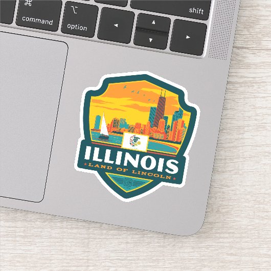 State Pride | Illinois Sticker (Detail)