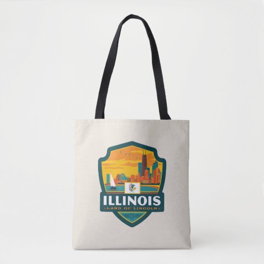 State Pride | Illinois Tote Bag (Voorkant)