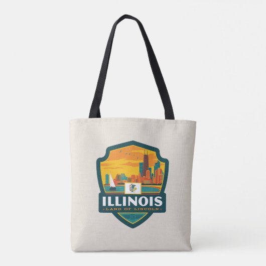 State Pride | Illinois Tote Bag (Achterkant)