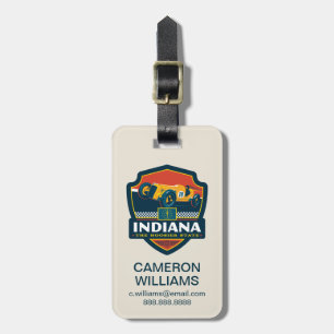 State Pride Indiana Bagagelabel
