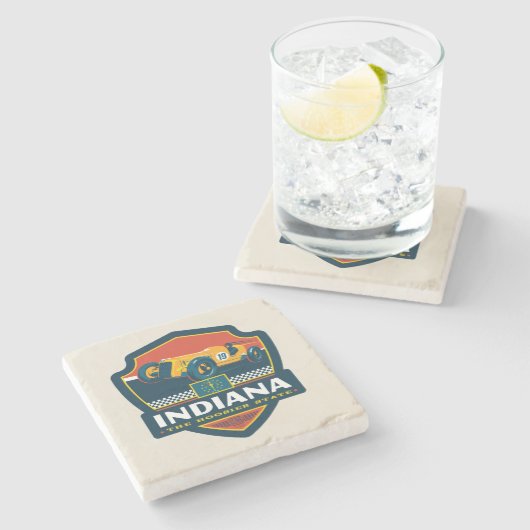 State Pride | Indiana Stenen Onderzetter (Zijkant)