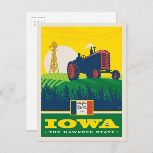 State Pride | Iowa Briefkaart (Voorkant / Achterkant)