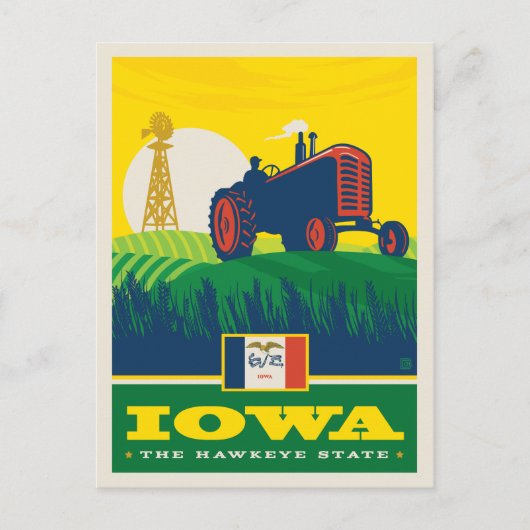 State Pride | Iowa Briefkaart (Voorkant)