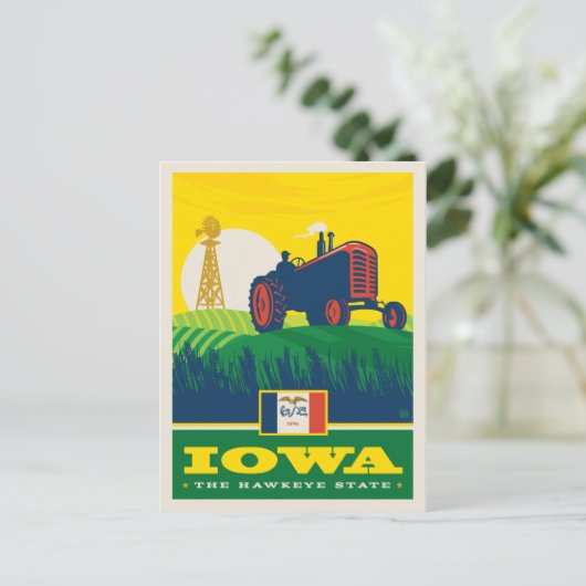 State Pride | Iowa Briefkaart (Staand voorkant)