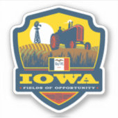 State Pride | Iowa Sticker (Voorkant)
