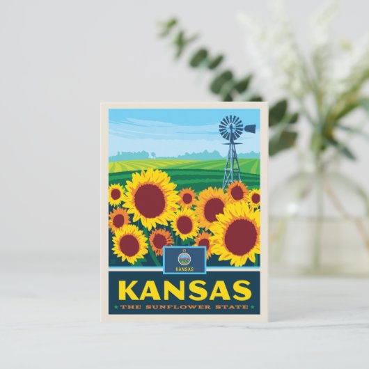 State Pride | Kansas Briefkaart (Staand voorkant)