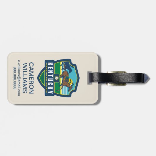 State Pride | Kentucky Bagagelabel (Achterkant horizontaal)