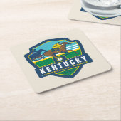 State Pride | Kentucky Kartonnen Onderzetters (Schuin)