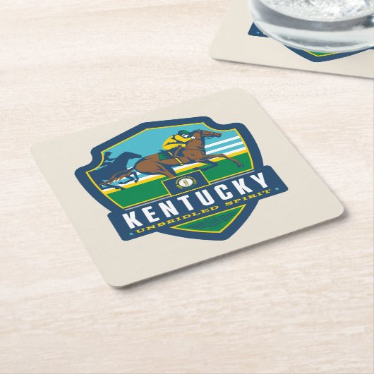 State Pride | Kentucky Kartonnen Onderzetters (Schuin)
