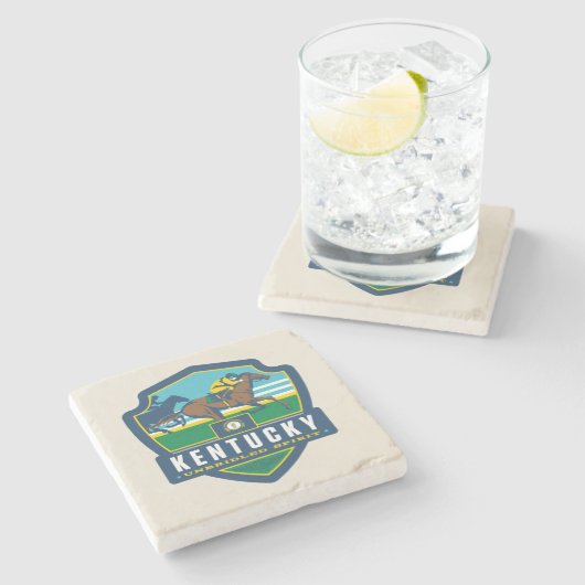 State Pride | Kentucky Stenen Onderzetter (Zijkant)