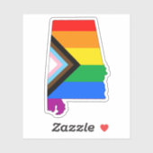 State Pride LGBTQ Voortgangsprots Pride Sticker (Vel)