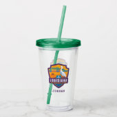 State Pride | Louisiana Acryl Drinkbeker (Achterkant)