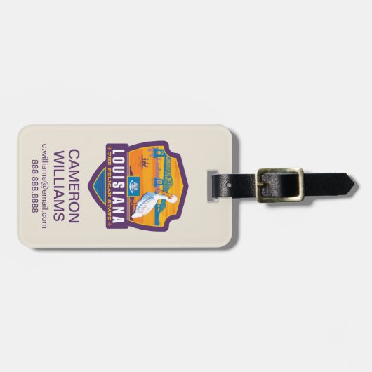 State Pride | Louisiana Bagagelabel (Voorkant horizontaal)