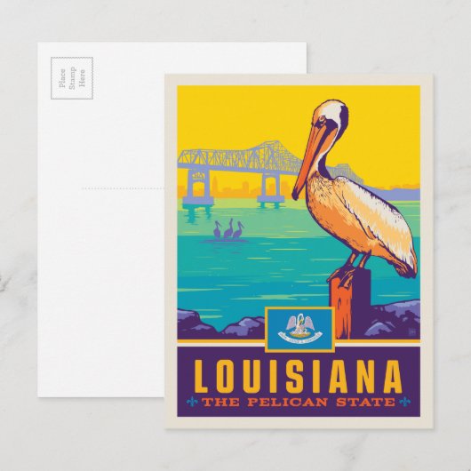 State Pride | Louisiana Briefkaart (Voorkant / Achterkant)