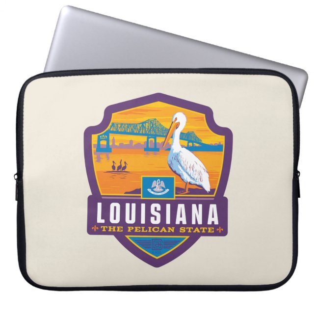 State Pride | Louisiana Laptop Sleeve (Voorkant)