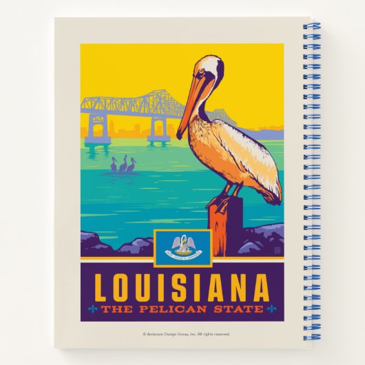 State Pride | Louisiana Notitieboek (Achterkant)