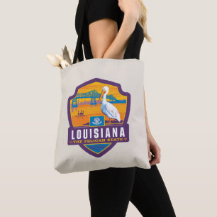 State Pride Louisiana Tote Bag