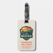 State Pride | Maine Bagagelabel (Achterkant verticaal)