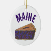 State Pride Maine Blueberry Pie Slice Keramisch Ornament (Rechts)