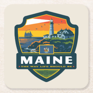 State Pride   Maine Kartonnen Onderzetters