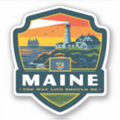 State Pride | Maine Sticker (Voorkant)