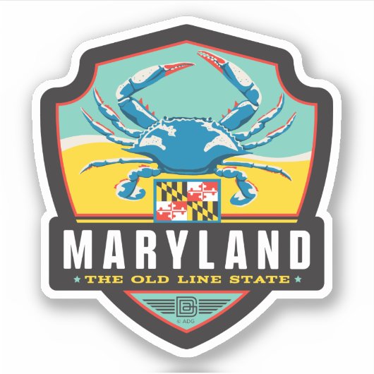 State Pride | Maryland Sticker (Voorkant)