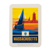 State Pride | Massachusetten Magneet (Verticaal)