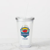 State Pride | Michigan Acryl Drinkbeker (Achterkant)