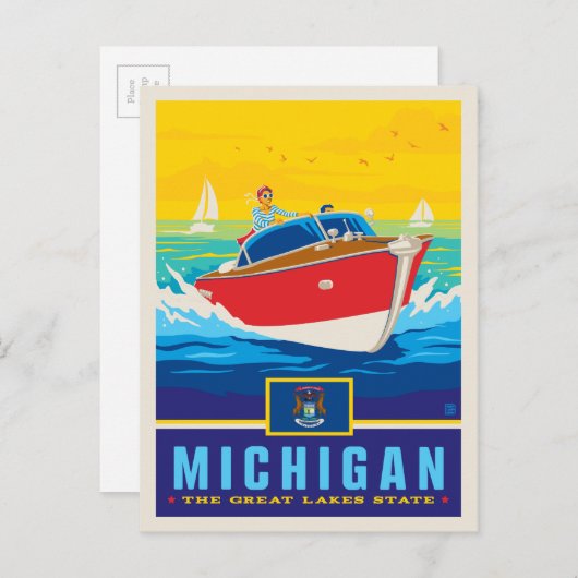 State Pride | Michigan Briefkaart (Voorkant / Achterkant)