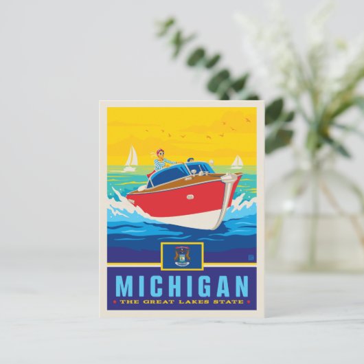 State Pride | Michigan Briefkaart (Staand voorkant)