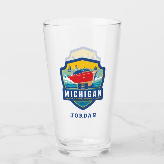 State Pride | Michigan Glas (Voorkant)