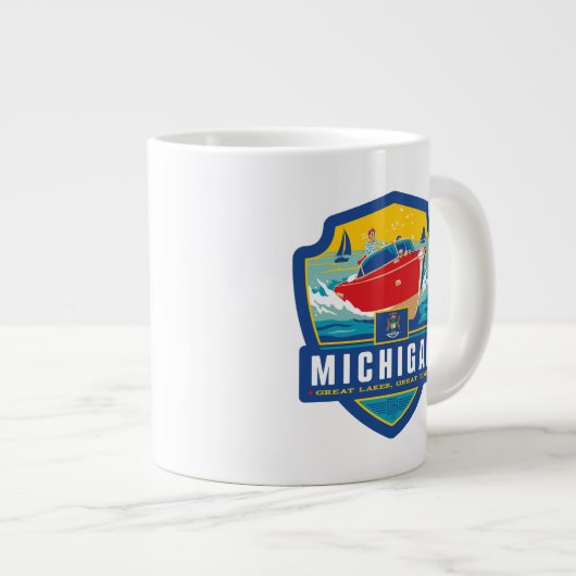 State Pride | Michigan Grote Koffiekop (Voorkant rechts)