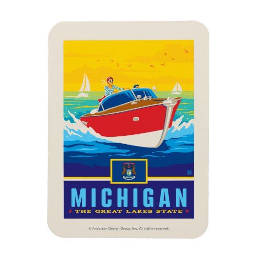 State Pride | Michigan Magneet (Verticaal)