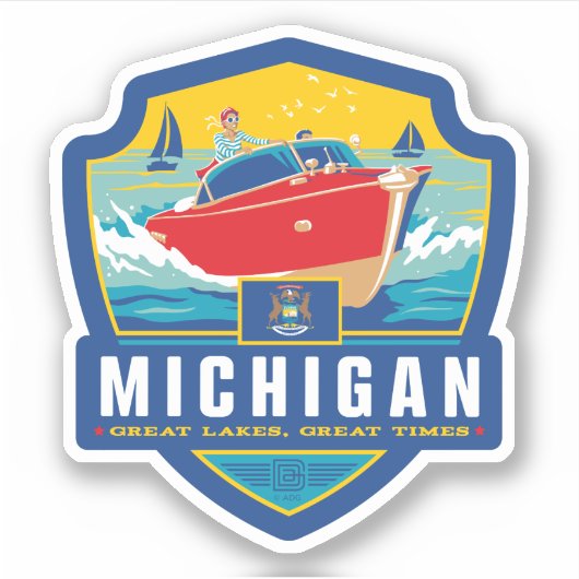 State Pride | Michigan Sticker (Voorkant)