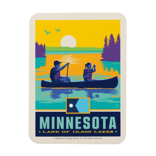 State Pride | Minnesota Magneet (Verticaal)
