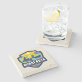 State Pride | Minnesota Stenen Onderzetter (Zijkant)