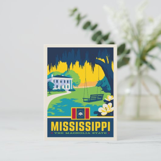State Pride | Mississippi Briefkaart (Staand voorkant)