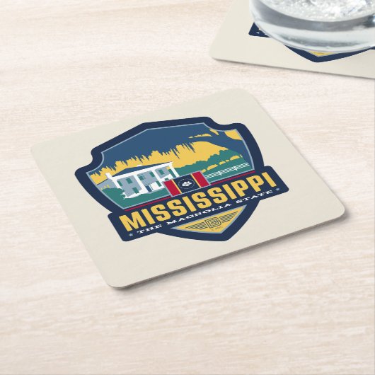 State Pride | Mississippi Kartonnen Onderzetters (Schuin)