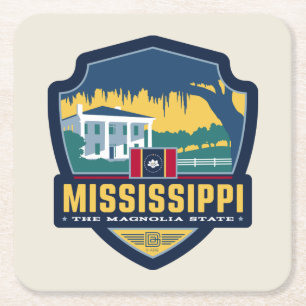 State Pride   Mississippi Kartonnen Onderzetters