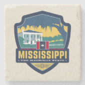 State Pride | Mississippi Stenen Onderzetter (Voorkant)
