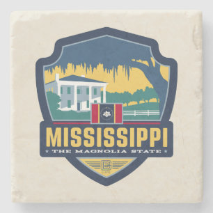 State Pride   Mississippi Stenen Onderzetter