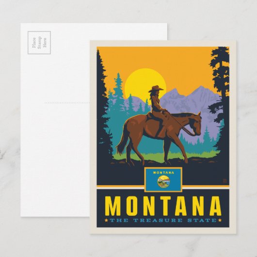 State Pride | Montana Briefkaart (Voorkant / Achterkant)
