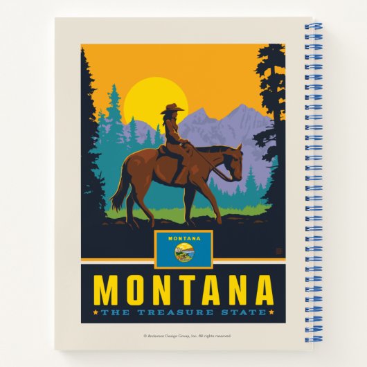State Pride | Montana Notitieboek (Achterkant)
