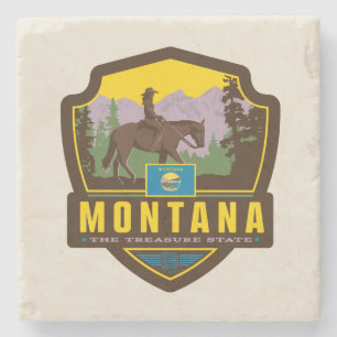 State Pride   Montana Stenen Onderzetter