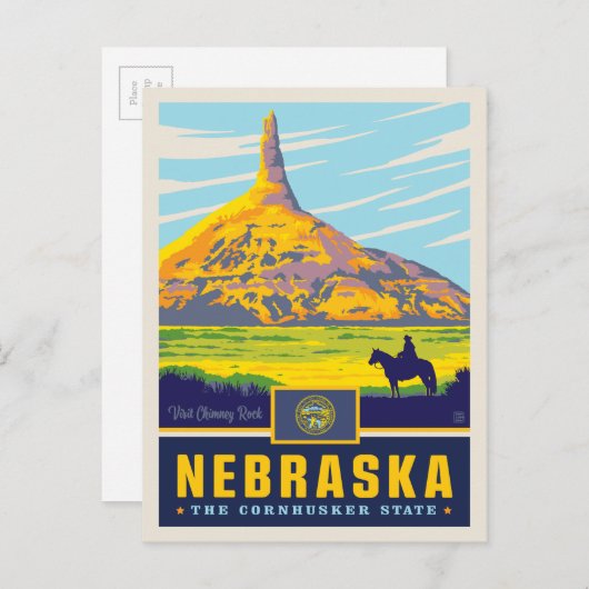 State Pride | Nebraska Briefkaart (Voorkant / Achterkant)
